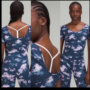 Lululemon Align T-Shirt (Circulate Tie Dye Mineral Blue Multi)